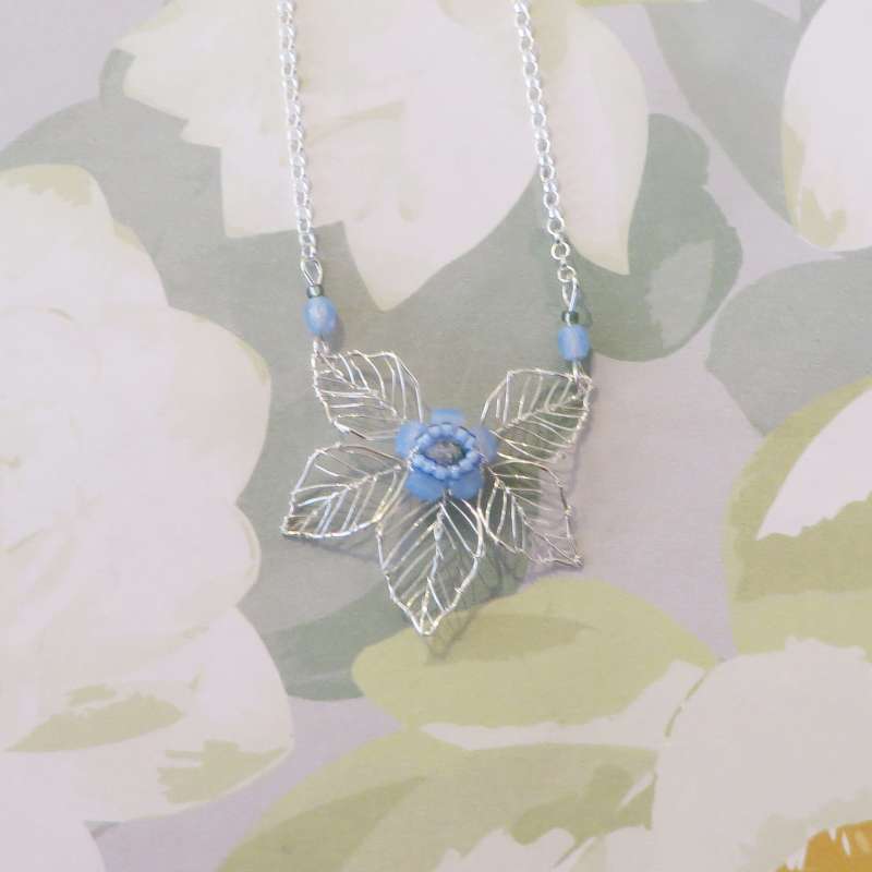 Beaded Flower Necklace